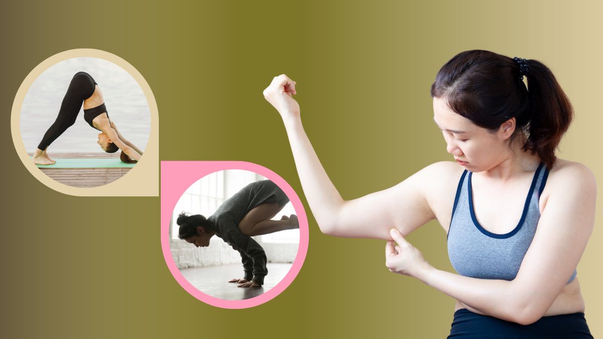 Arm Fat Reduce Yoga: கைகளில் தொங்கும் கொழுப்பைக் கரைக்க இந்த யோகாசனங்களை செய்யுங்க.